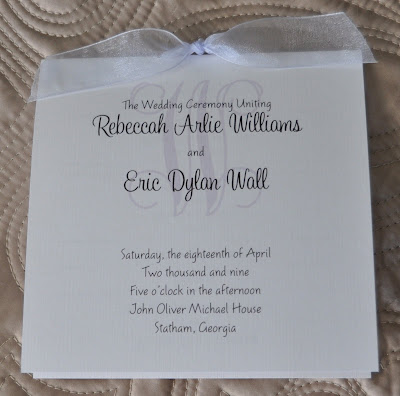 Layout Cameron Wedding Program Ink Color Black Paper White Linen