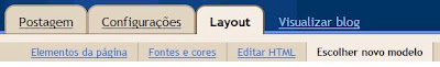 upload do template Ferramentas Blog