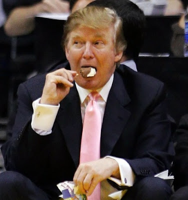 donald trump eating ice cream