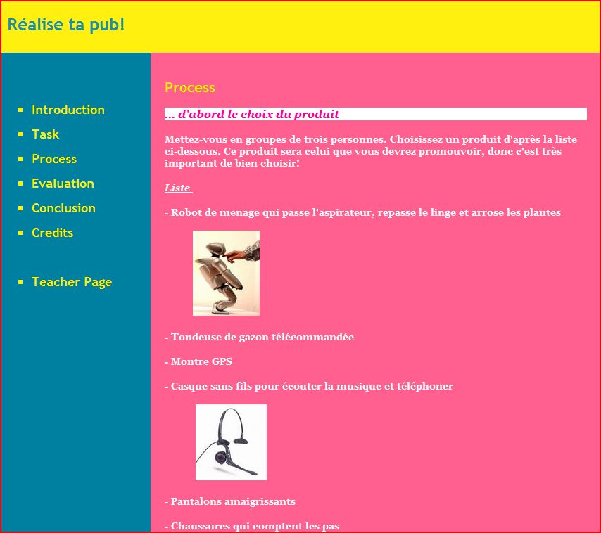 exemple de webquest
