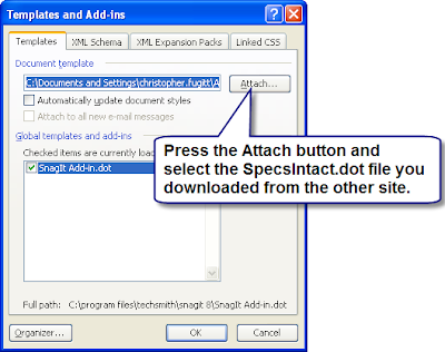 Next make sure the SpecsIntact