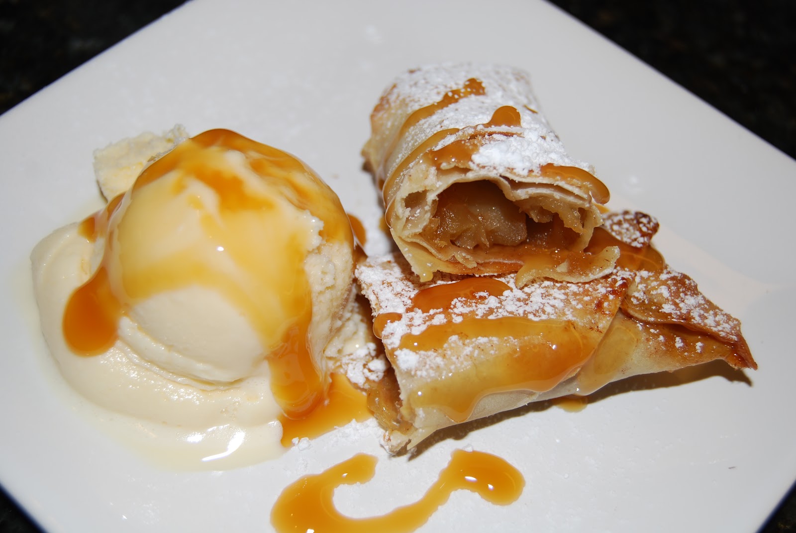 Caramel Apple EggRolls