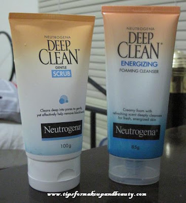 Neutrogena Deep Clean Gentle Scrub and Energizing Foaming Cleanser