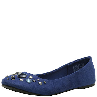 navy blue flats payless