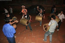 Folk band on the streets of Kathmandu