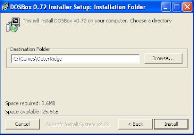 Dosbox installation program