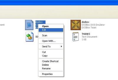 Editing config file