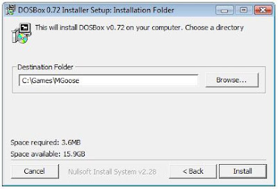 Dosbox installer