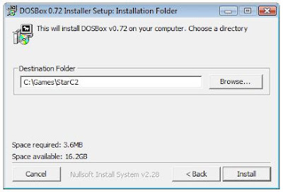 Dosbox install program