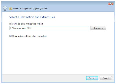Zip extract program