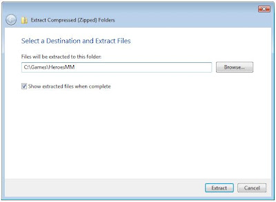 Zip extract program