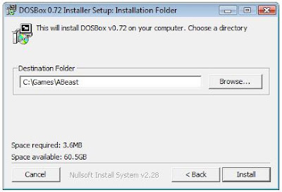 Dosbox installation