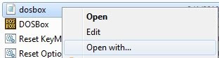 Editing the Dosbox config file