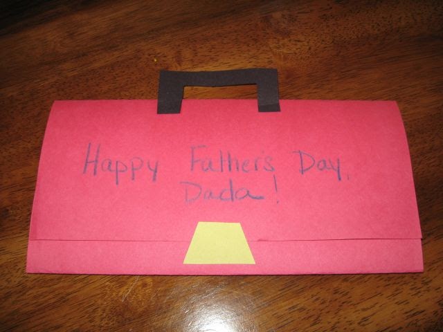Preschool Crafts for Kids*: Father's Day Toolbox Card