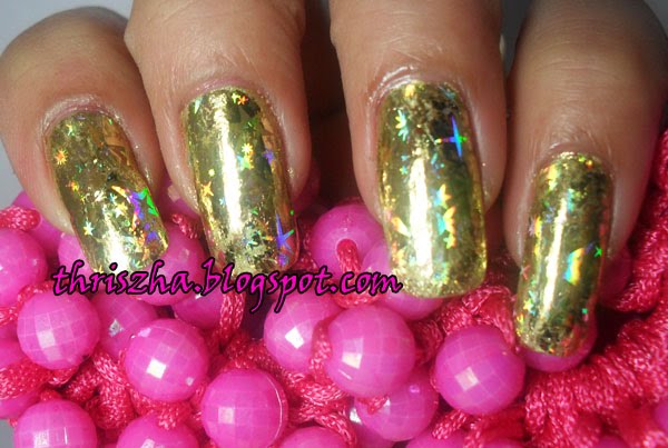 XOXO!! u're really a sweety DOLL!! here's what my NOTD using a nail foil