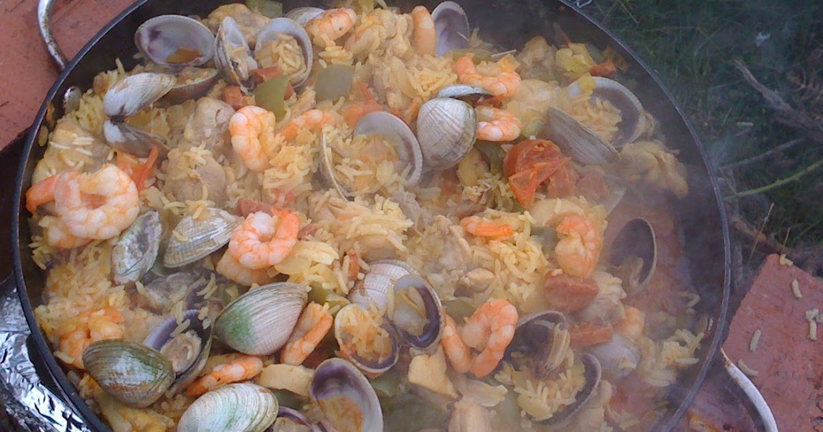 Fire and Food Paella Cooked Over an Open Fire