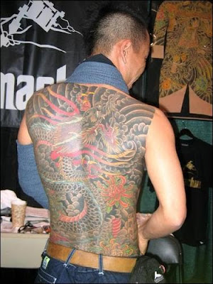 The popular locations for inking Japanese dragon tattoos