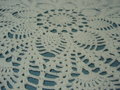 Pineapple Doily crocheted by Mom