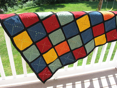 colorful granny afghan