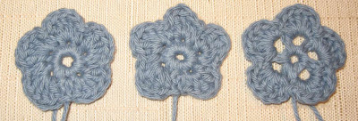 Three Crocheted Flowers - Quick, Easy and Cute!