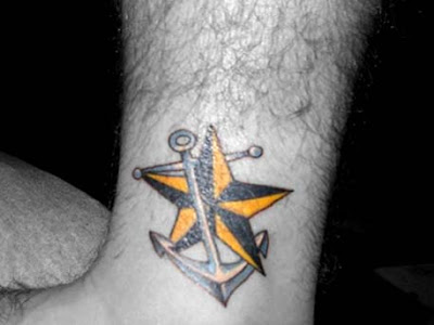 Nautical star tattoo design for girls