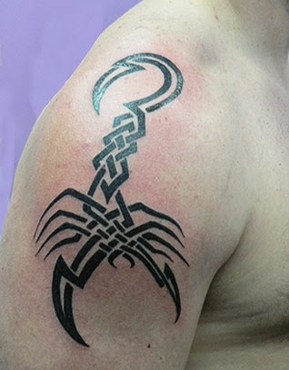 scorpion tribal tattoo design