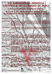 III JORNADAS DE MEMORIA HISTÓRICA DE LA CIUDAD DE JEREZ