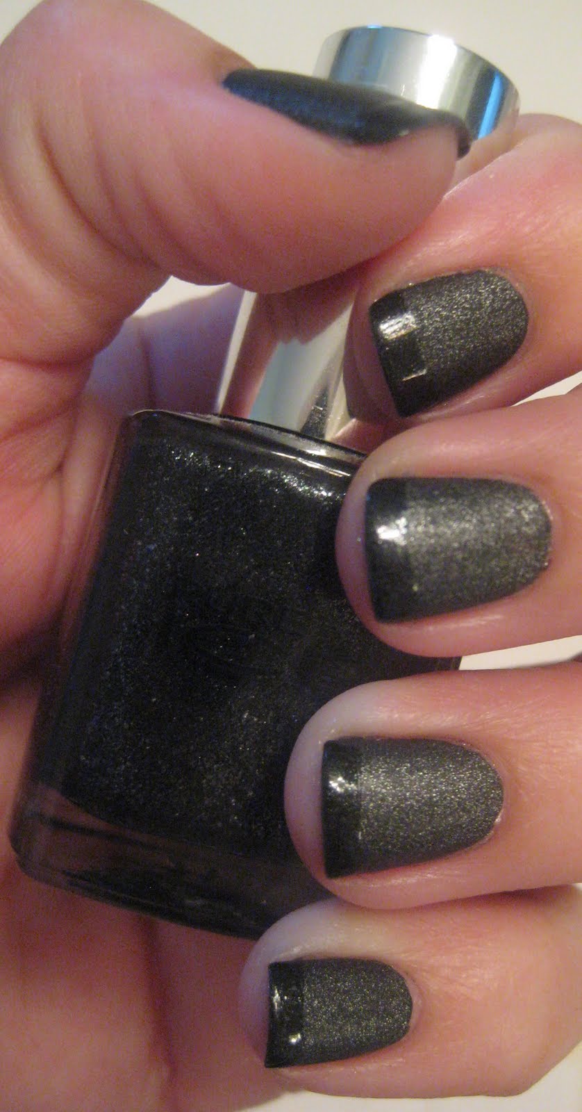 Nailgirl's Niche Weekend Black on Black French Manicure