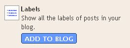 Blogger Label List Page Element