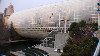 The Crystal Bridge building is the anchor of the Myriad Gardens complex.