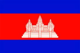 The flag of Cambodia