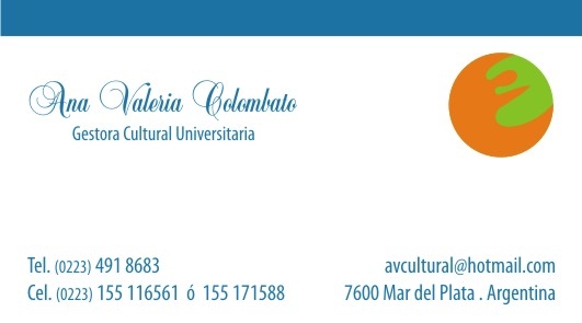 Ana Valeria Colombato Gestora Cultural