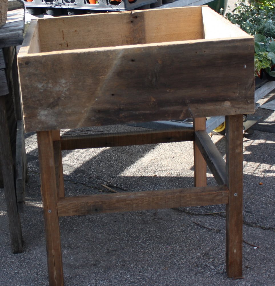 The PURE Gardener, Inc. JUST IN! Barn Wood Raised Beds and Table Gardens!