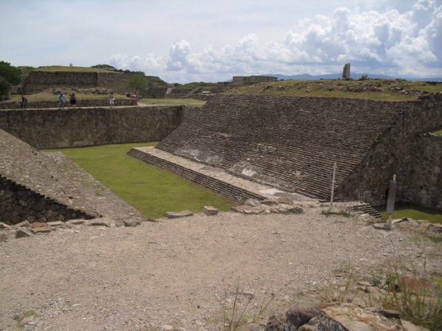 the ball court at Monte Alban