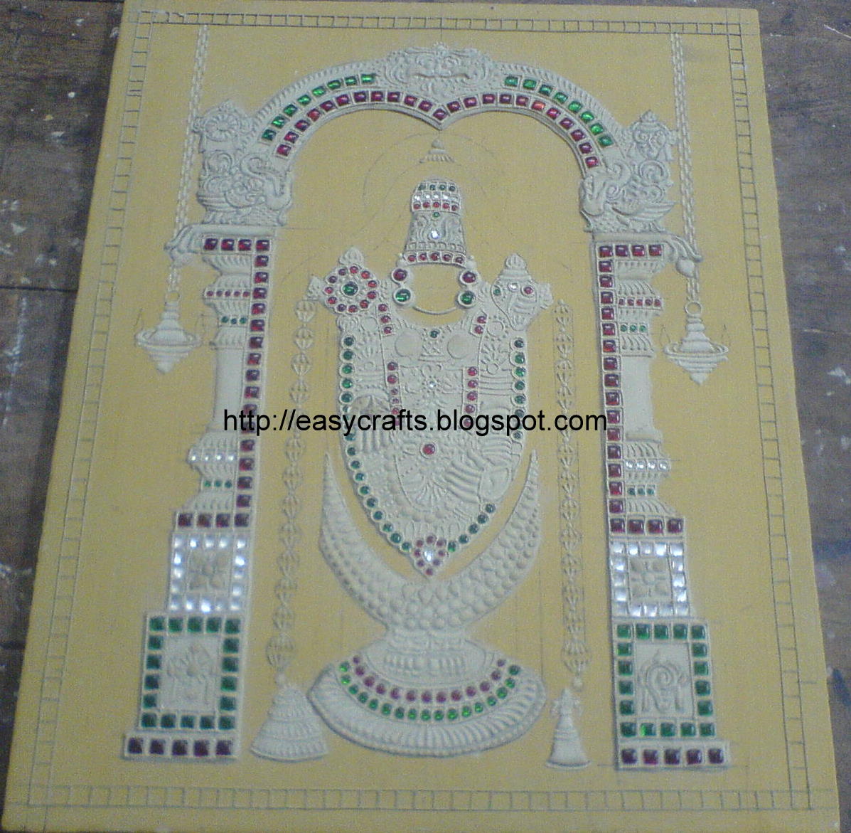 Easy Crafts Explore your creativity Tanjore Painting Balaji