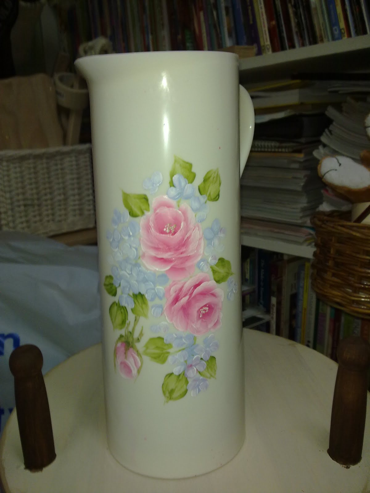 kzie's Decorative Crafts Plaid Enamel Paint on Plastic Jug