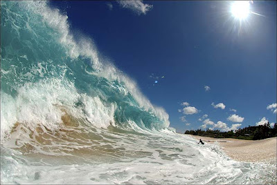 Havaiano tira fotos do interior de ondas