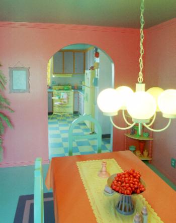 A réplica da casa dos Simpsons A réplica da casa dos Simpsons