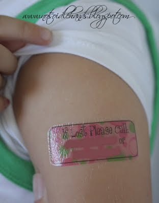 Make your OWN TATTOOS! How.cool.is.this? I love this idea for the "lost kid"