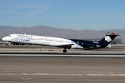 AeroMexico Travel MD83 (49848/1592) N484SH arrives in Las Vegas (LAS/KLAS) . (apfn sharrlas)