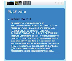 PLAN NACIONAL DE ATRIBUCION DE FRECUENCIAS