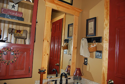 Country Girl at Home: Our "Rustic Prim" Bathroom (Lots of Pictures