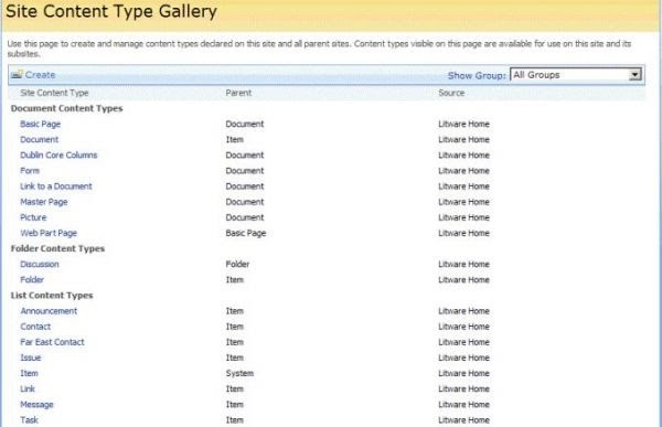 types of sharepoint sites