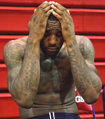 LeBron James When He Learned That Allen Iverson. Has More Tattoos Than He 