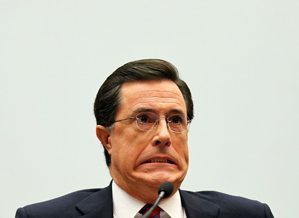 stephen colbert face