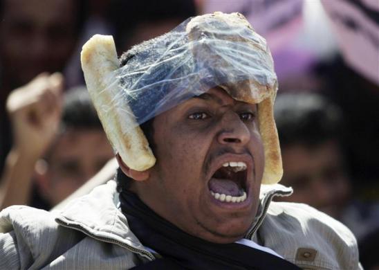bread man protester