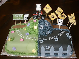 Funny Birthday Cake on It S A Piece Of Cake  Over The Hill Birthday Cake
