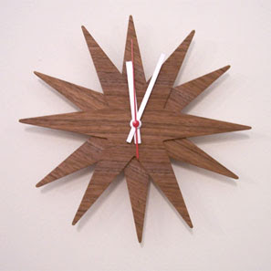 retro star clock