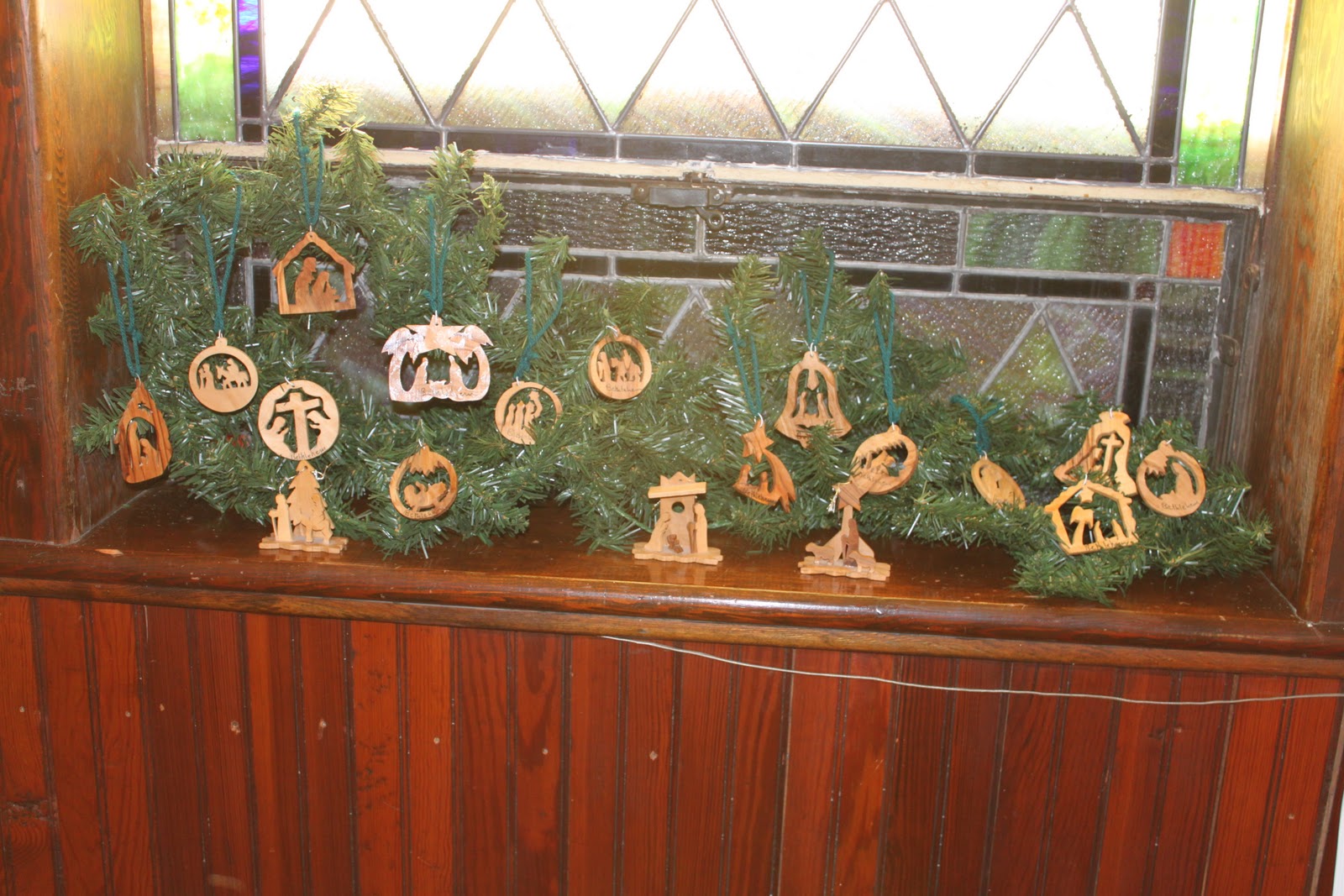 Day by Day, at home, away: Church window decorations