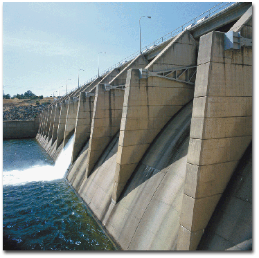 water in dam